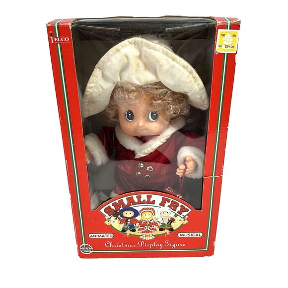 TELCO Christmas Small Fry Motionette Musical Animated Girl With Bell UNTESTED - Picture 1 of 11